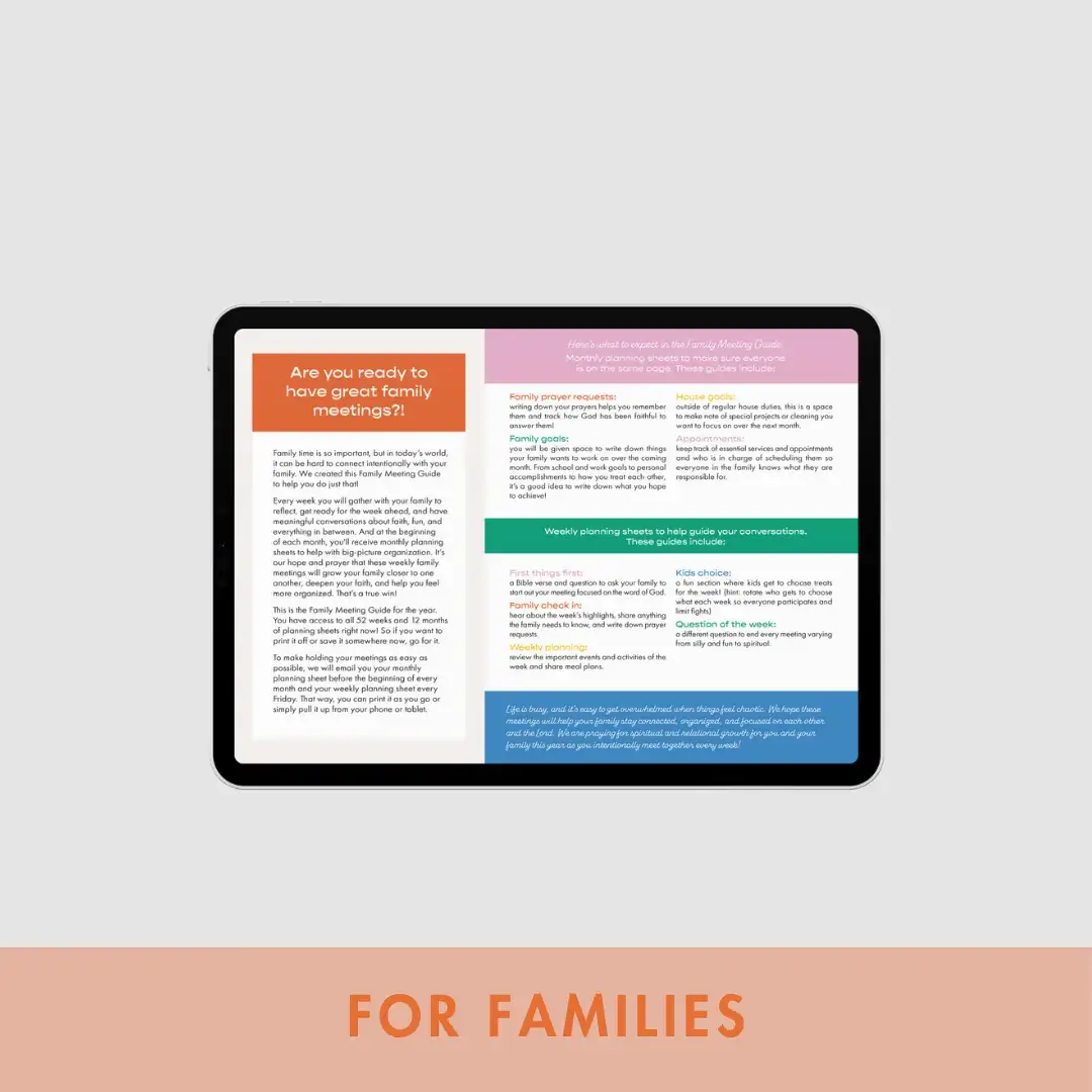 Digital Family Meeting Guide